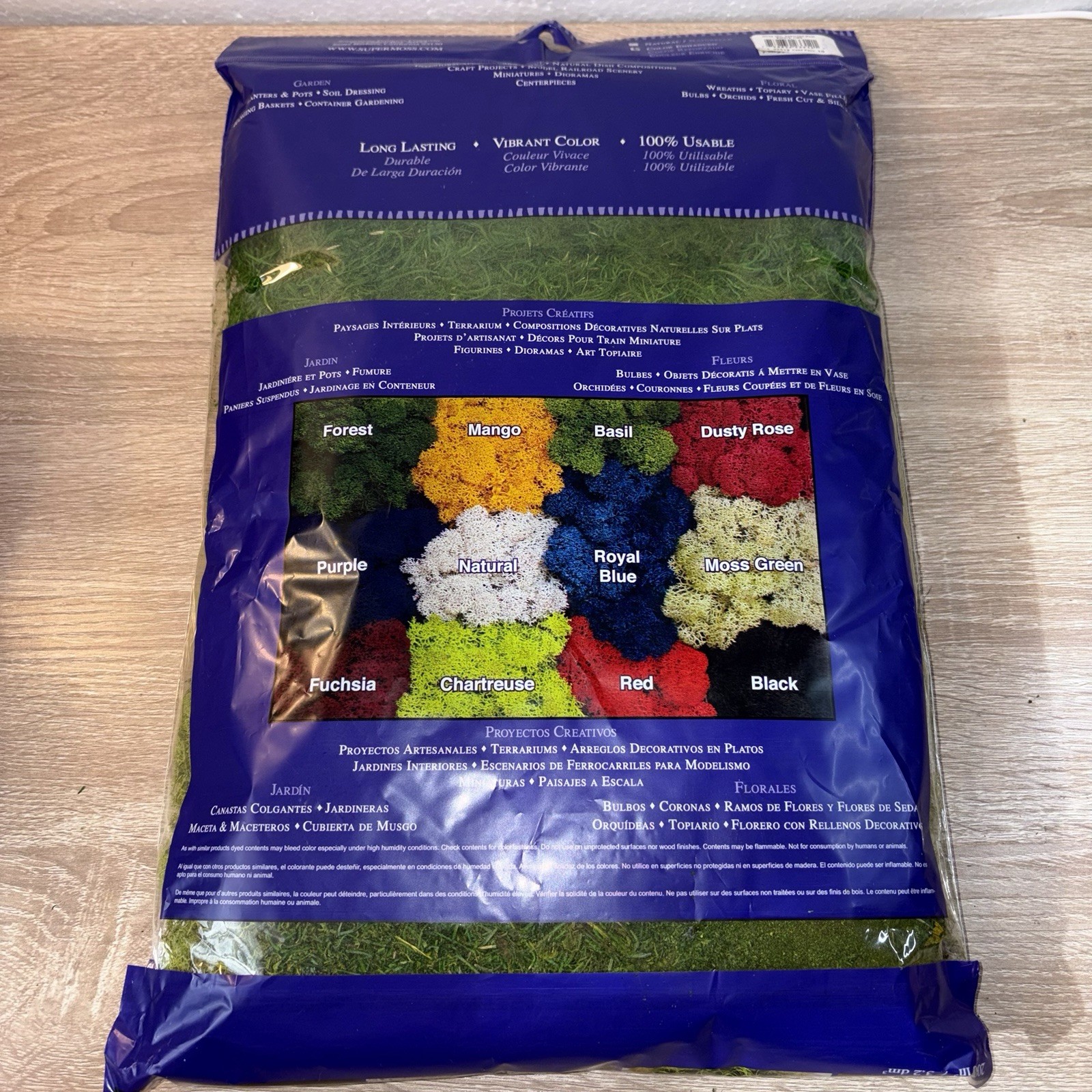 SuperMoss Preserved Moss Mix, Mixed Colors Color Enhanced Crafting