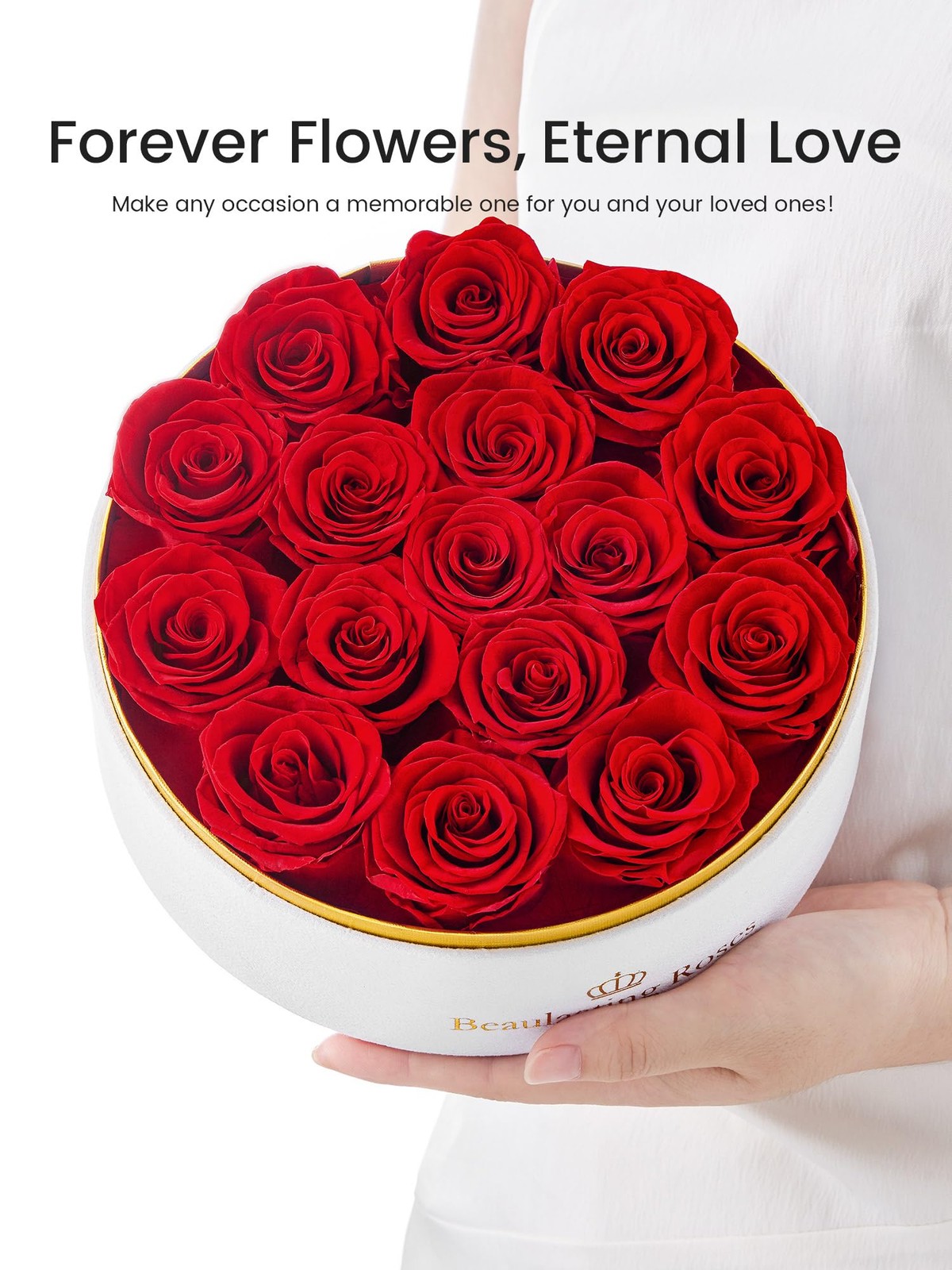 Preserved Roses Forever Flowers Real Roses In A Box Birthday 16 Red Roses