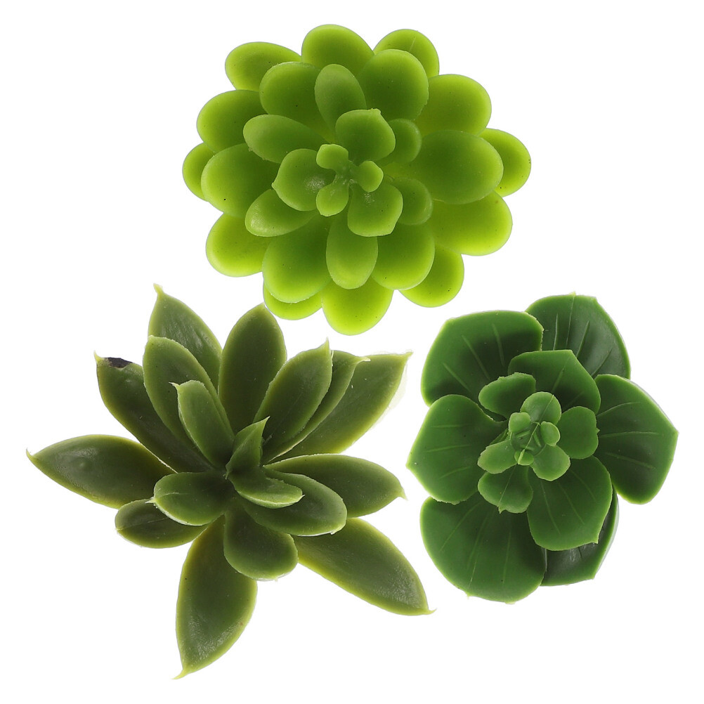 3 PCS Simulated Succulent Snow Decoration Small Plants Succulents Picks