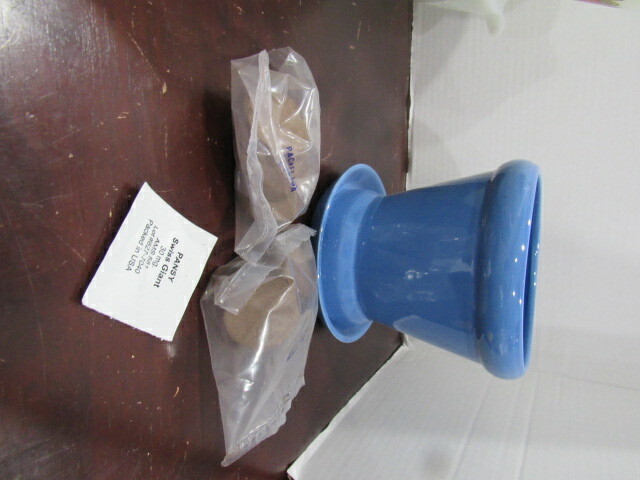 Restoration Hardware “Pansy Garden” Flower Pot NEW