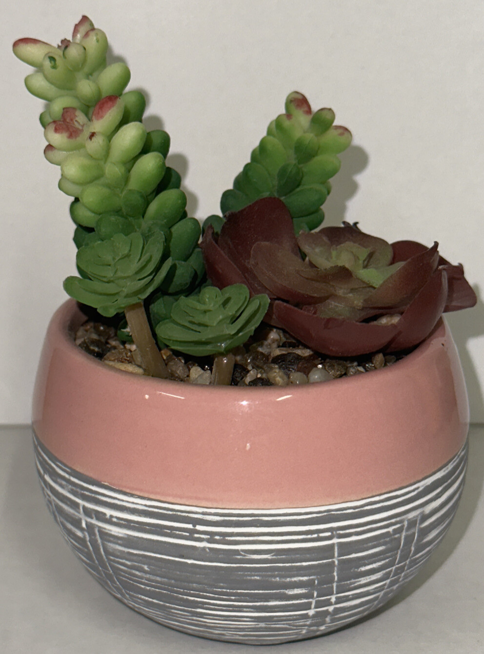 Fall Walgreens Exclusive Fall Faux Cactus Pink Ceramic Succulent Fake Plant