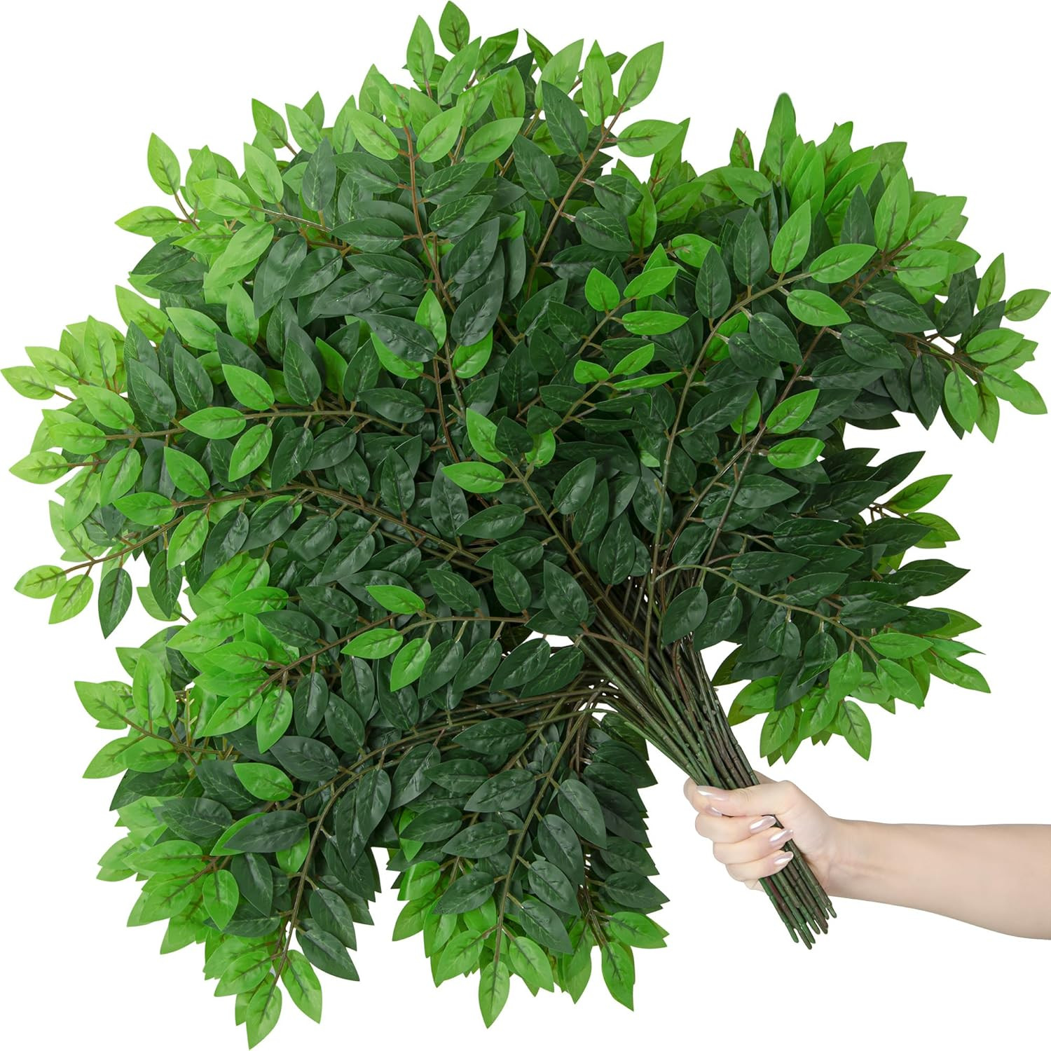 30 Bundles Faux Greenery Stems for Wedding Decor, Centerpieces & Home Use