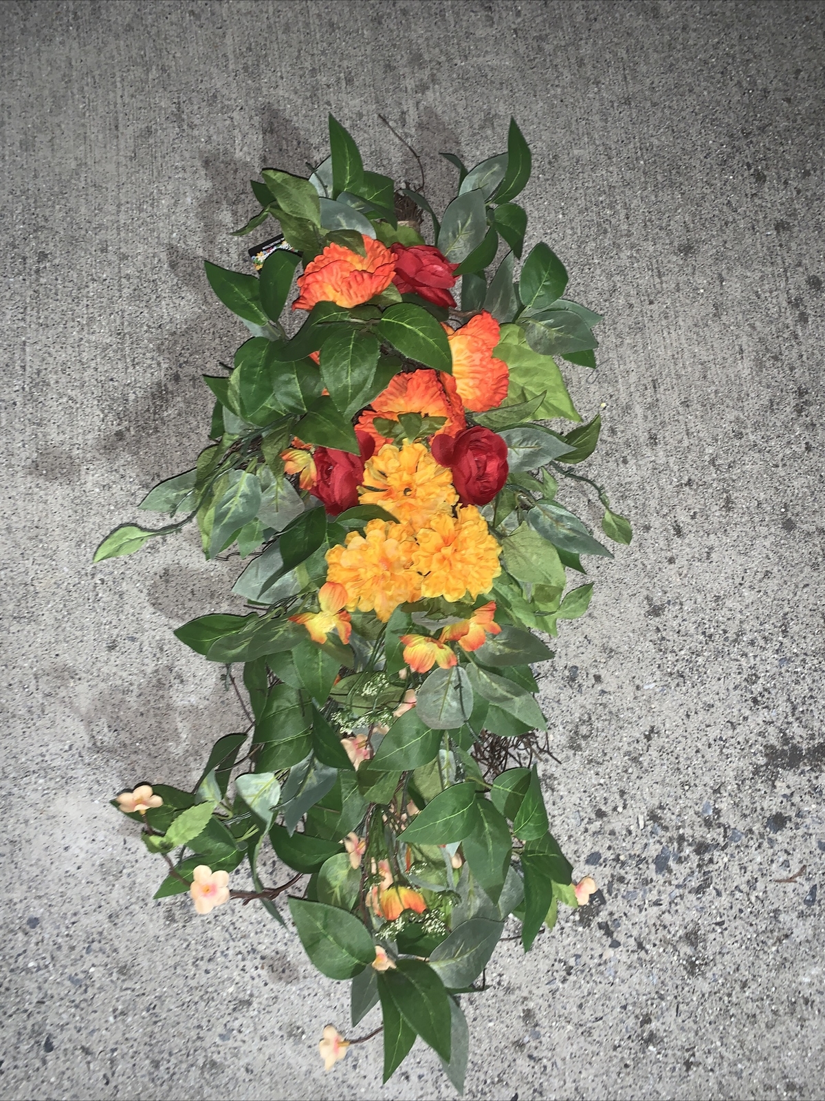 Brand New Bright Ideas Floral Teardrop Swag Hawaiian Floral Arrangement ❤️sj8m