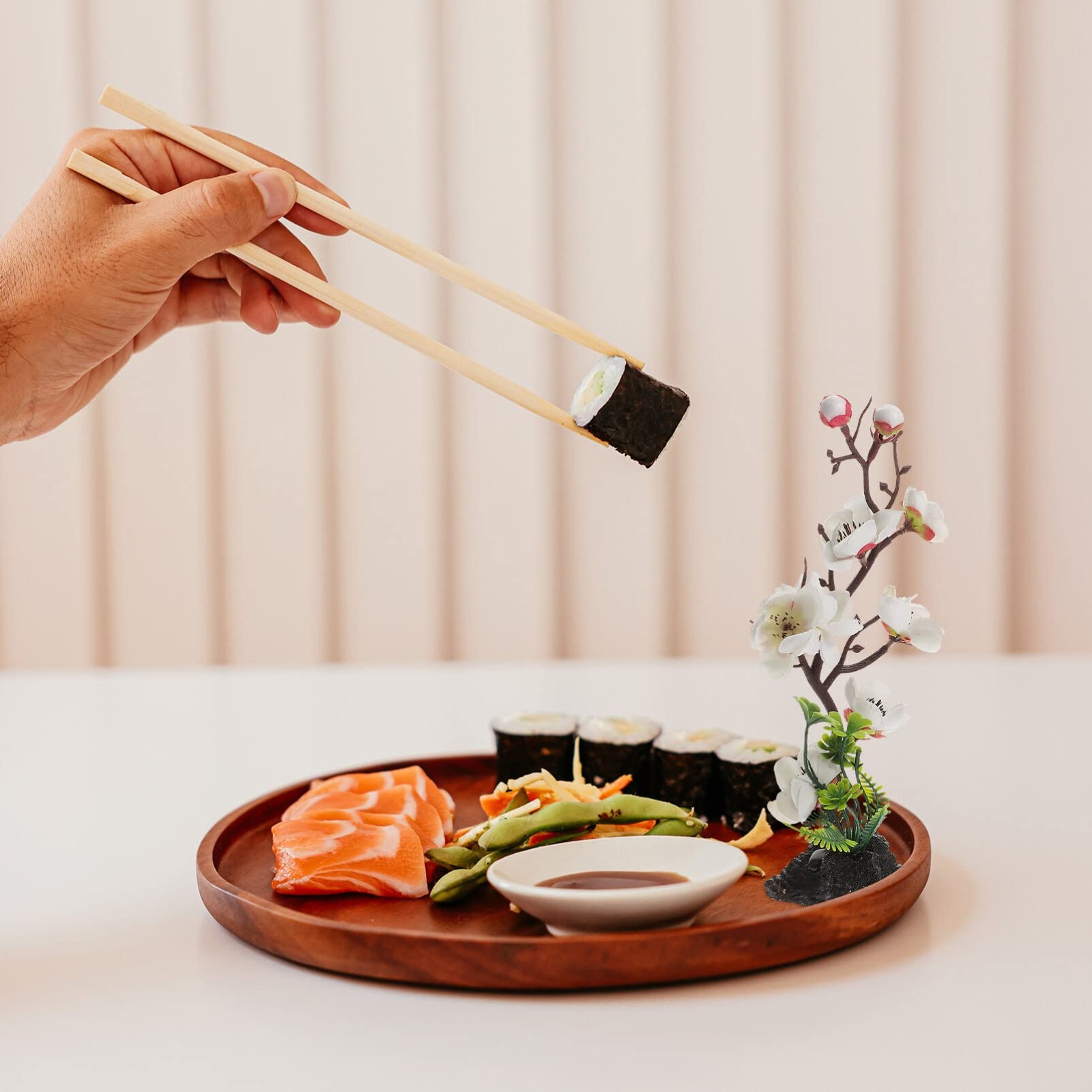Blossom Platter Decoration Japanese Sushi Plate Ornament 2.36 X 2.36 X 8.26 i…