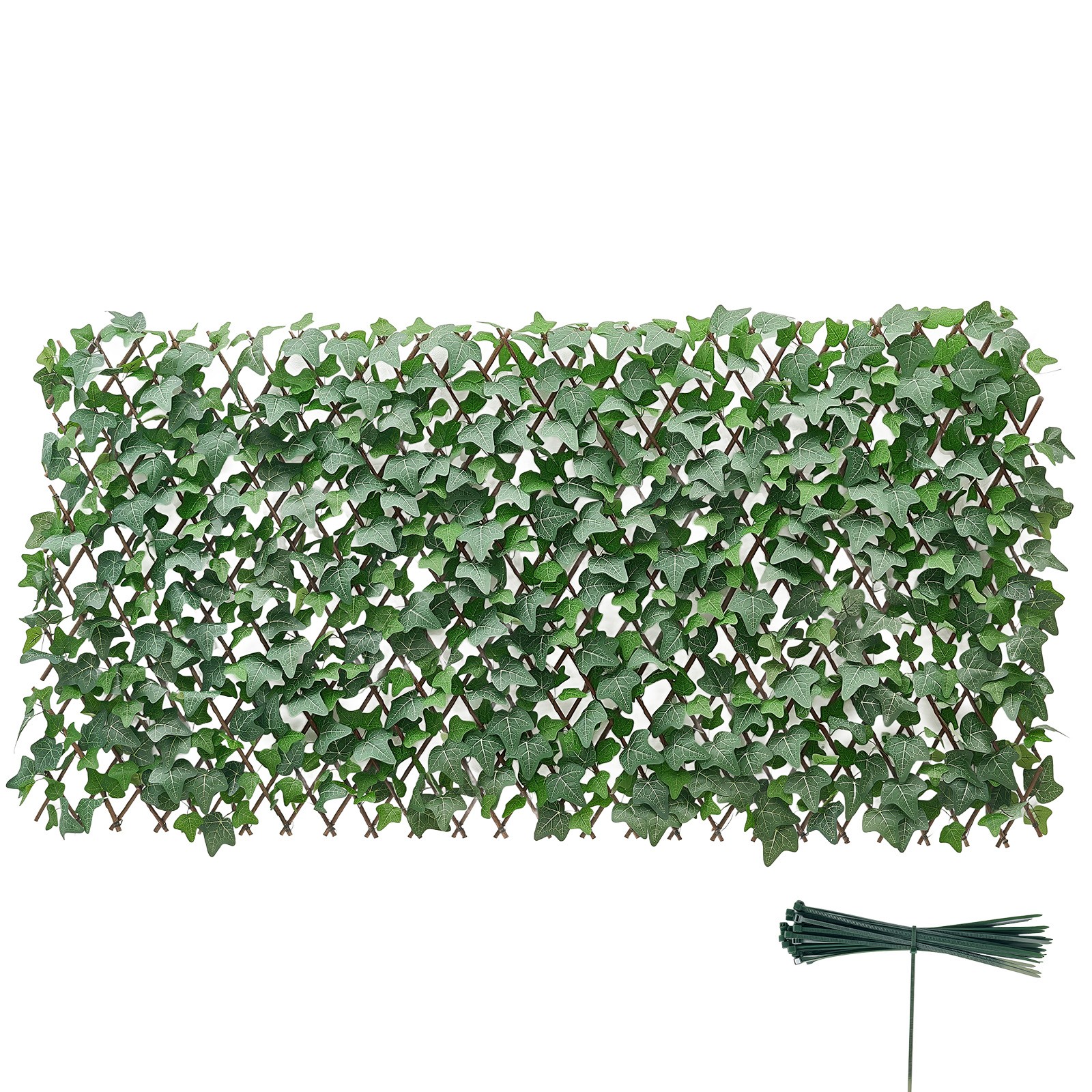 Uimoso Expandable Privacy Screen 25 x 126 in Artificial Plant Wall for Patio