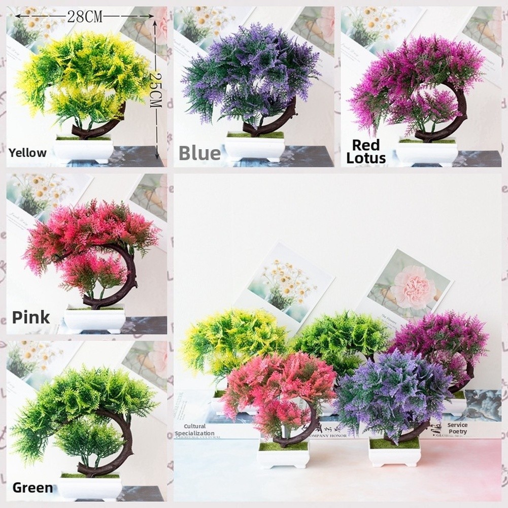 25cm Silk Persian For CRESCENT Moon Bonsai Artificial Flowers for Store Window