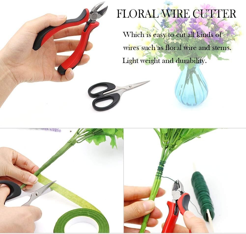 Expert Floral Tools Set: 17-Piece Kit with High-Quality Wire Cutters & Scissors