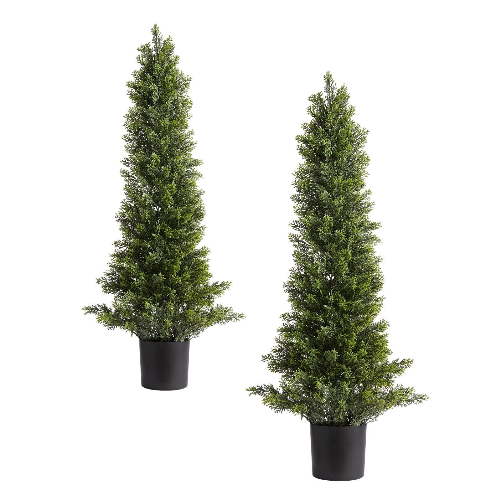 36in 2Packs Artificial Cedar UV Protected Non Fading Ideal for Balcony Office