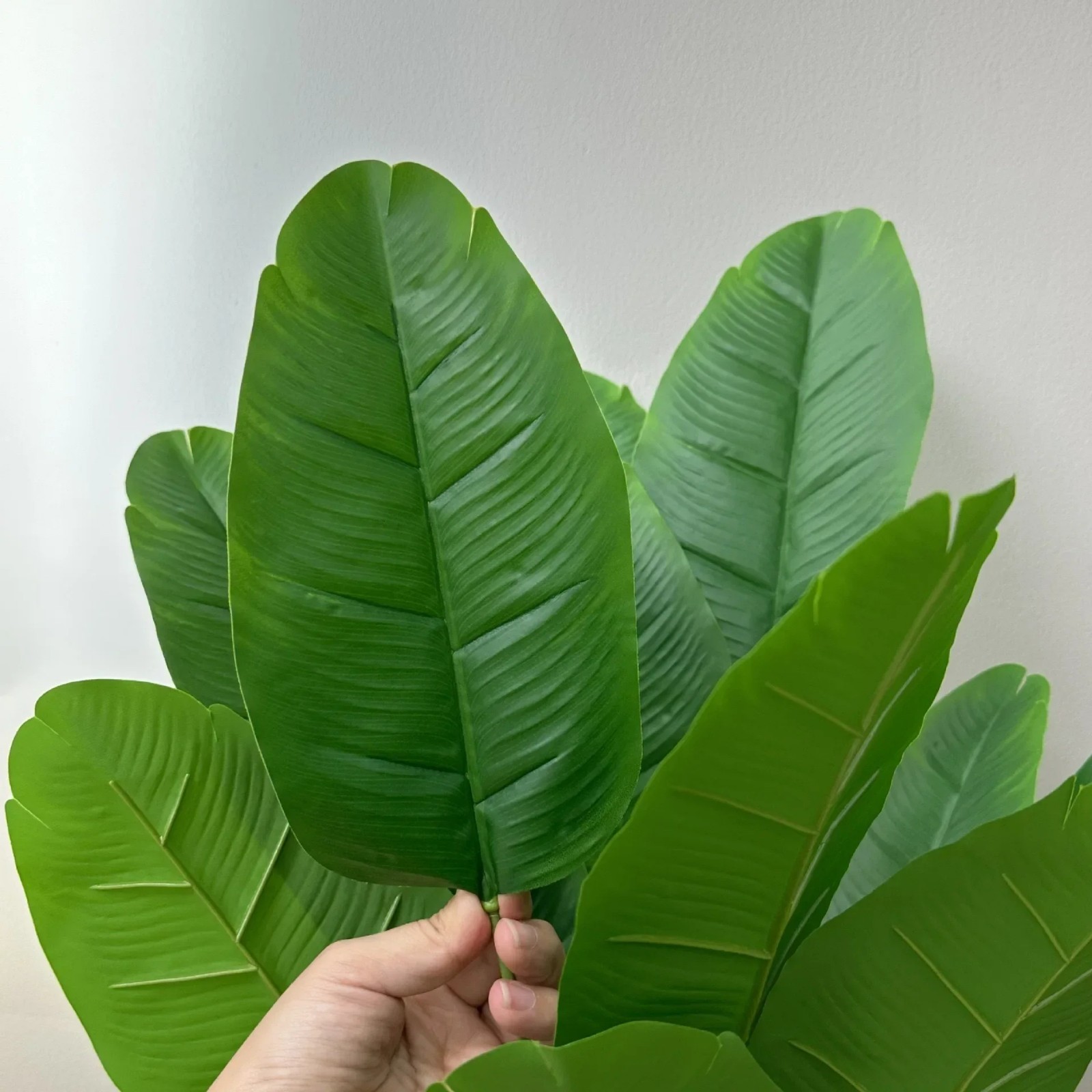 Leaves Artificial Plants Large Tropical Palm Tree Fake Banana Plants Leaves Real