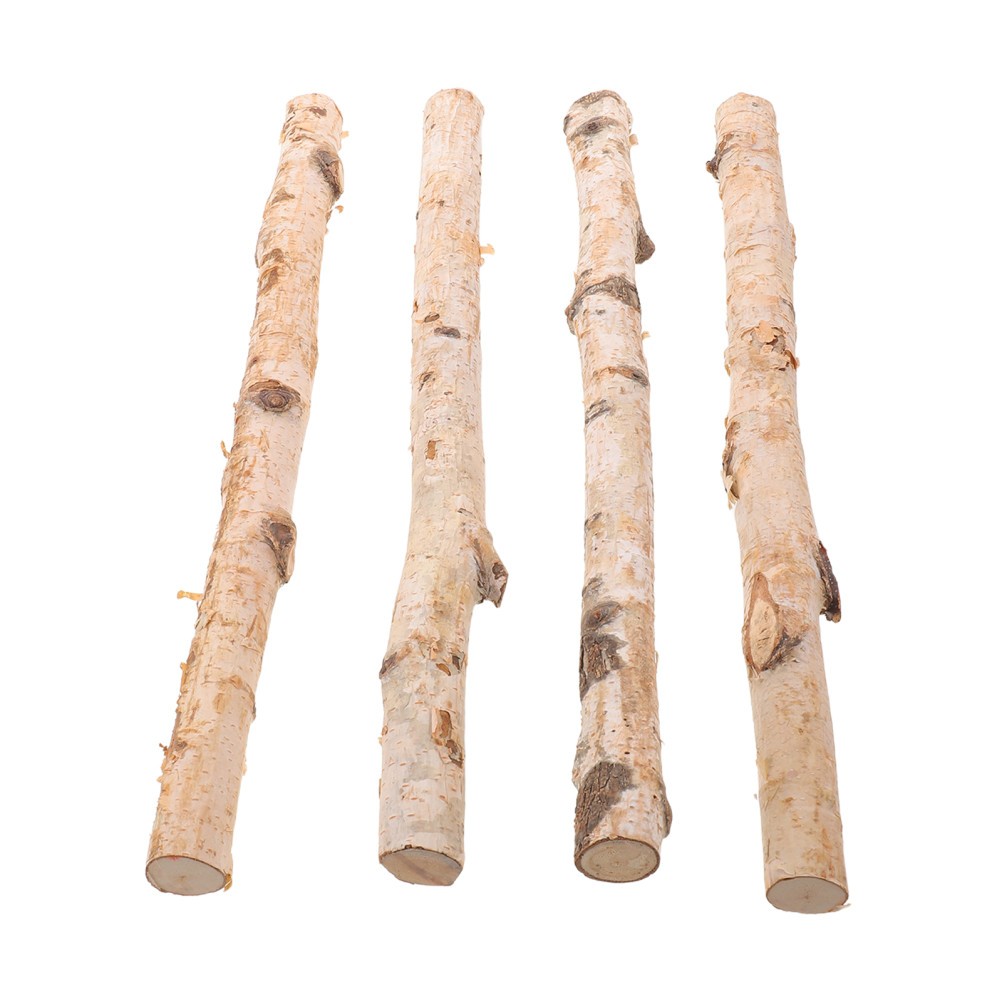 Natural Birch Wood Logs for Fireplace Decorative Rustic Firewood Bundle