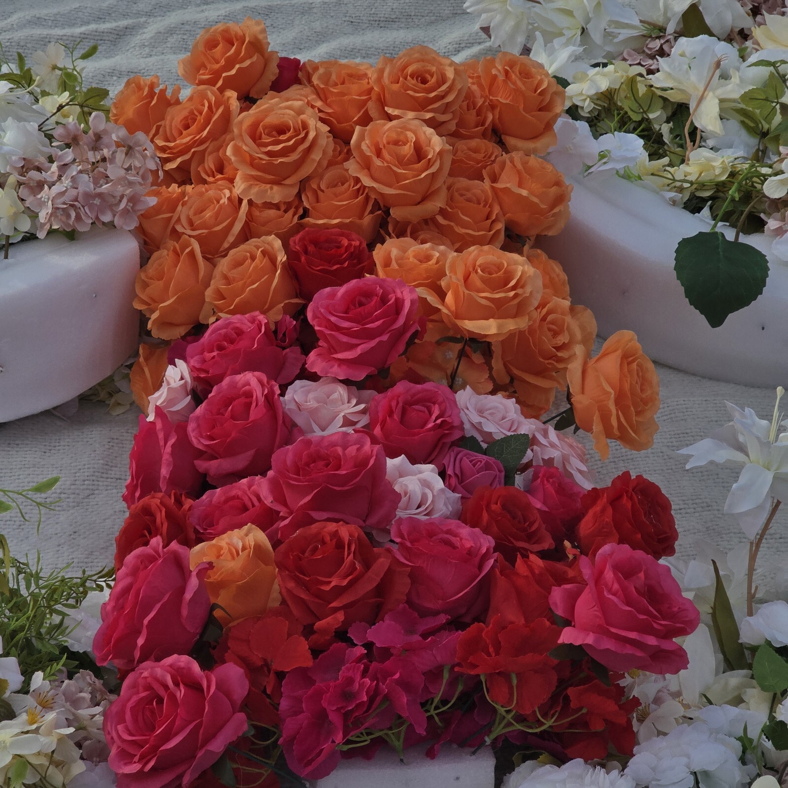 Wedding Flower Centerpiece Floral Arrangement X4 23″x24″ X1 34″ Roses + Extras