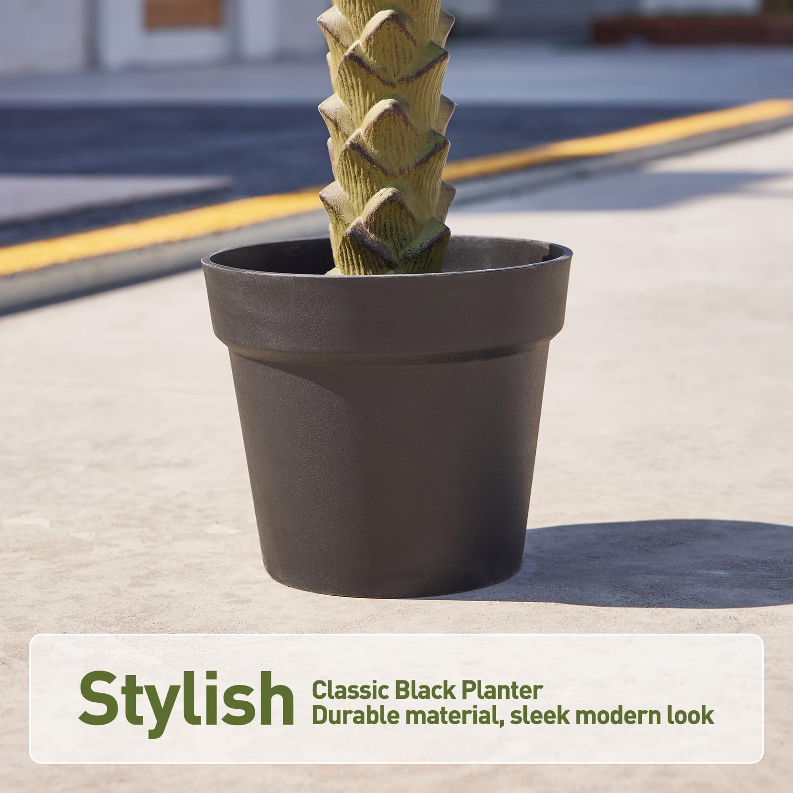 8FT Artificial Palm Tree for Outdoor & Indoor Decor – Tall Large UV Resistant…