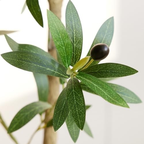 Artificial Olive Tree 5FT, Fake Plants Indoor – Potted Faux Olive Tree 5ft 1