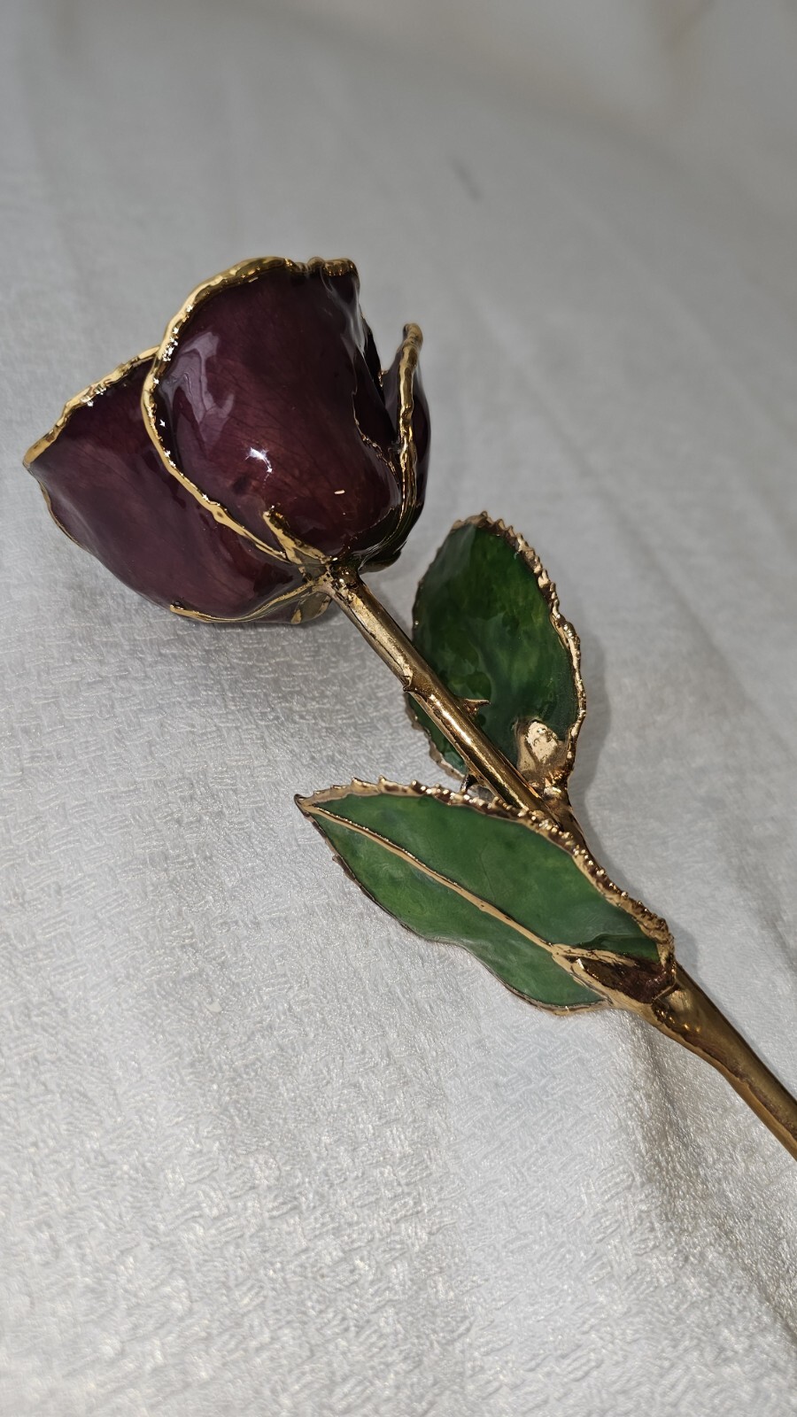 24k Gold Dipped Real Rose (Purple)