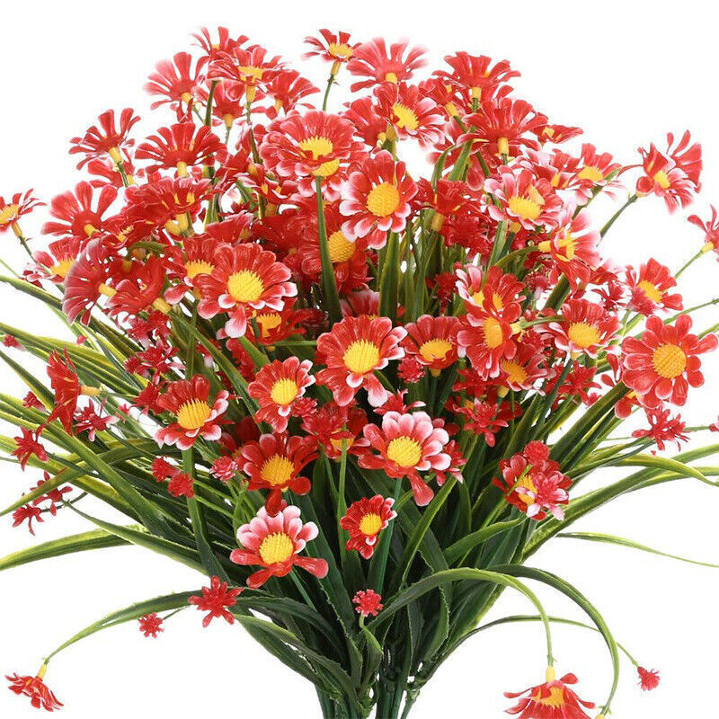 51 heads Artificial Flowers Plastic Plants In/Outdoor Wedding Home Garden Decor