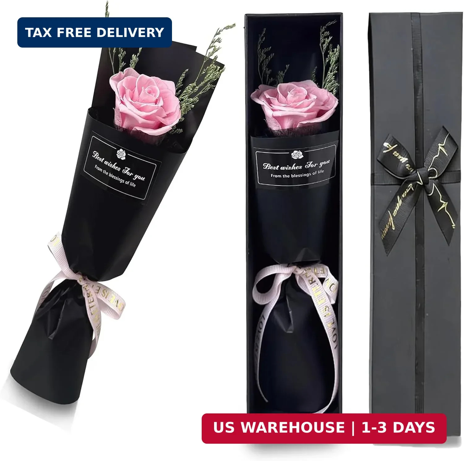 Real Pink Forever Flower Roses for Delivery Prime – Preserved Roses Eternal in G