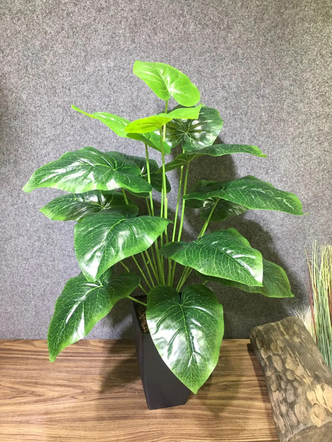 75CM 18Leaves Artificial Palm Tree Large Tropical Plants Shrub Rare Fake Flower
