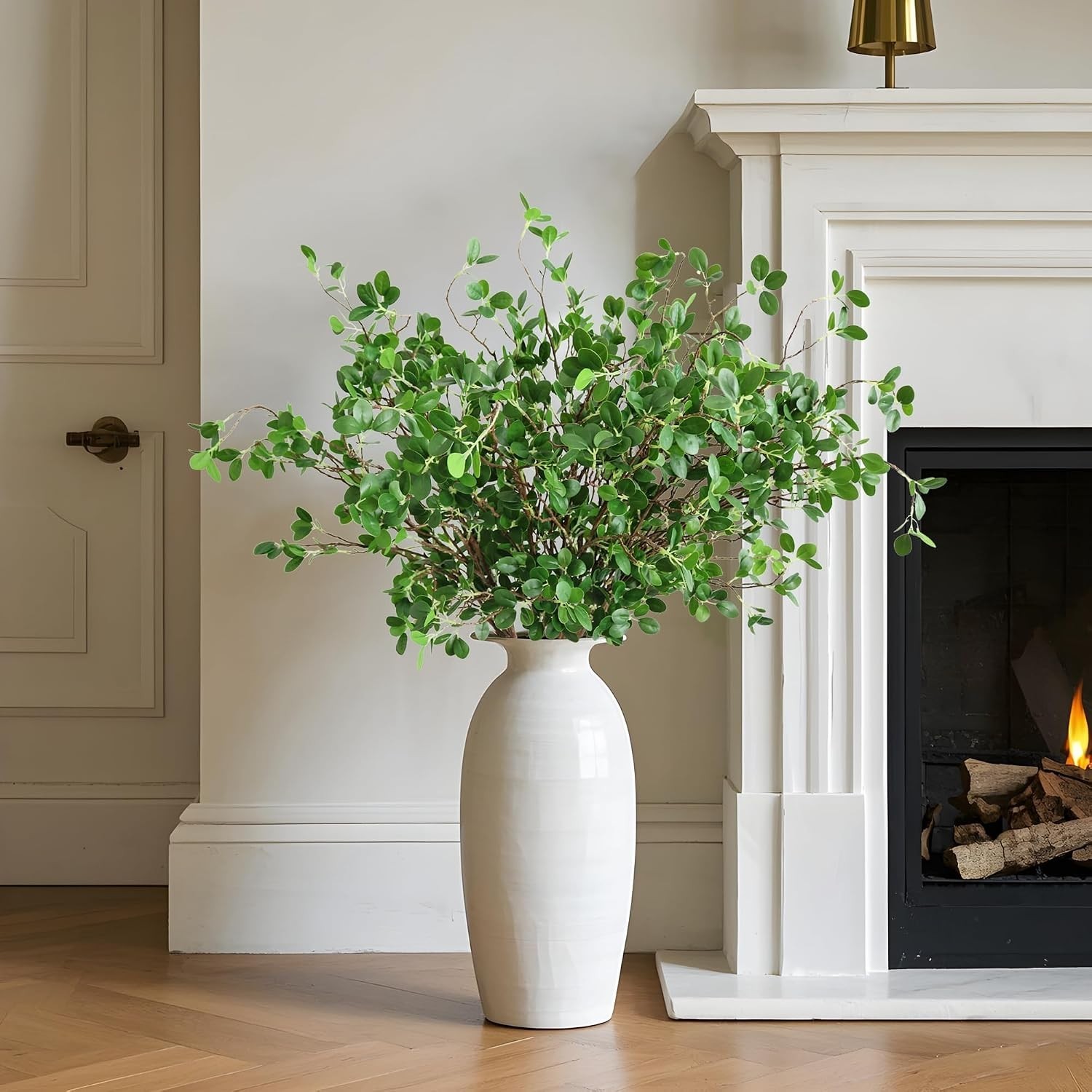 Elegant Faux Eucalyptus Stems – Office Shop Decor