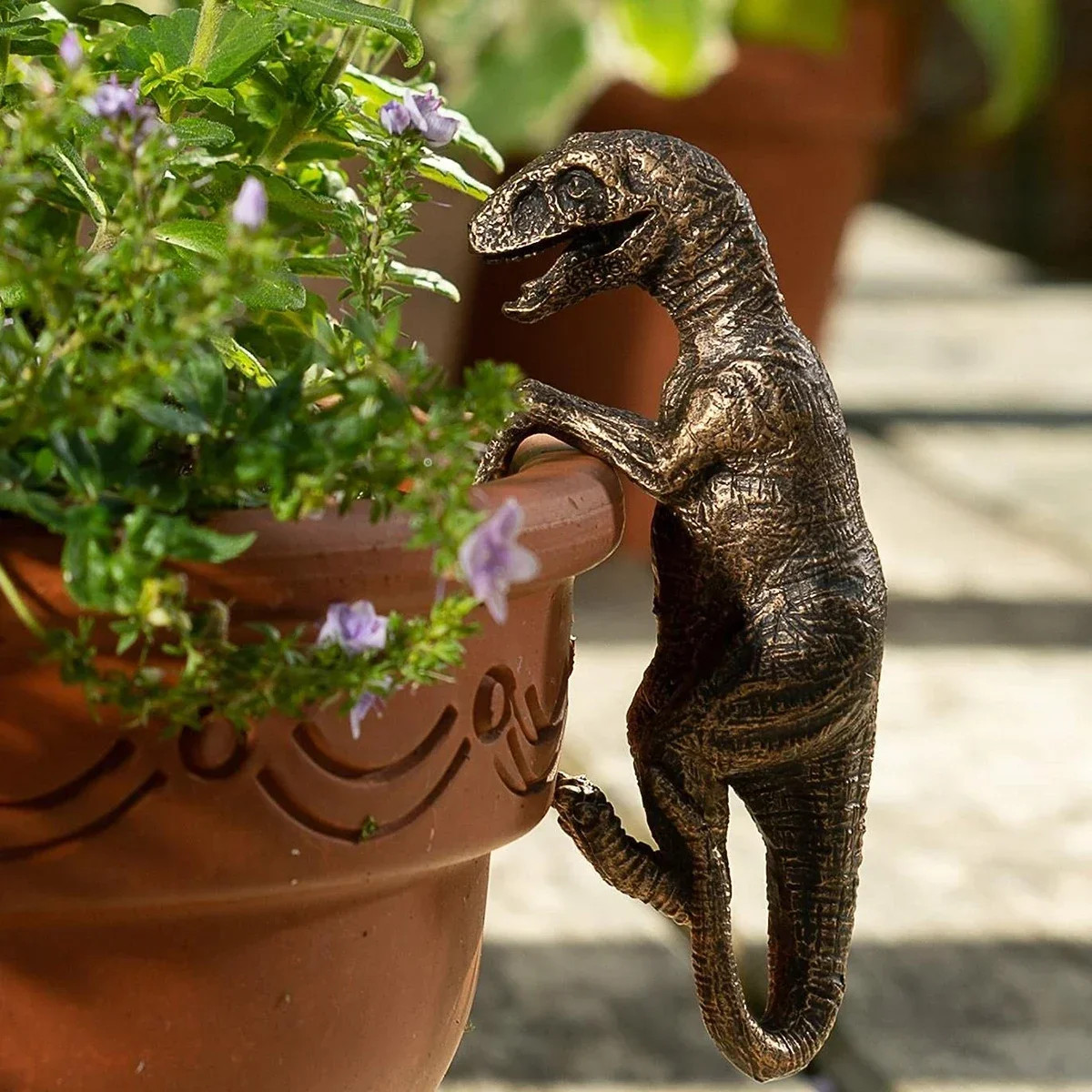 1Pc Small Dinosaur Decorations Flower Pot Bonsai Craft Decorations Flower Pot Pa