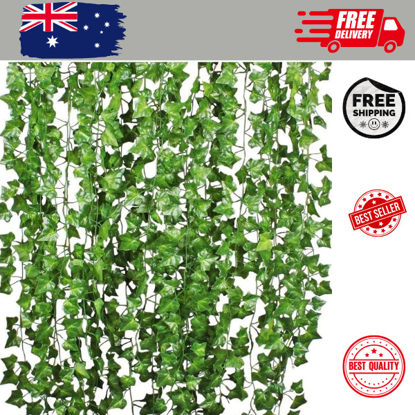 12 Pack Artificial Ivy Garland 84FT Fake Vine Leaves Hanging Wall Decor
