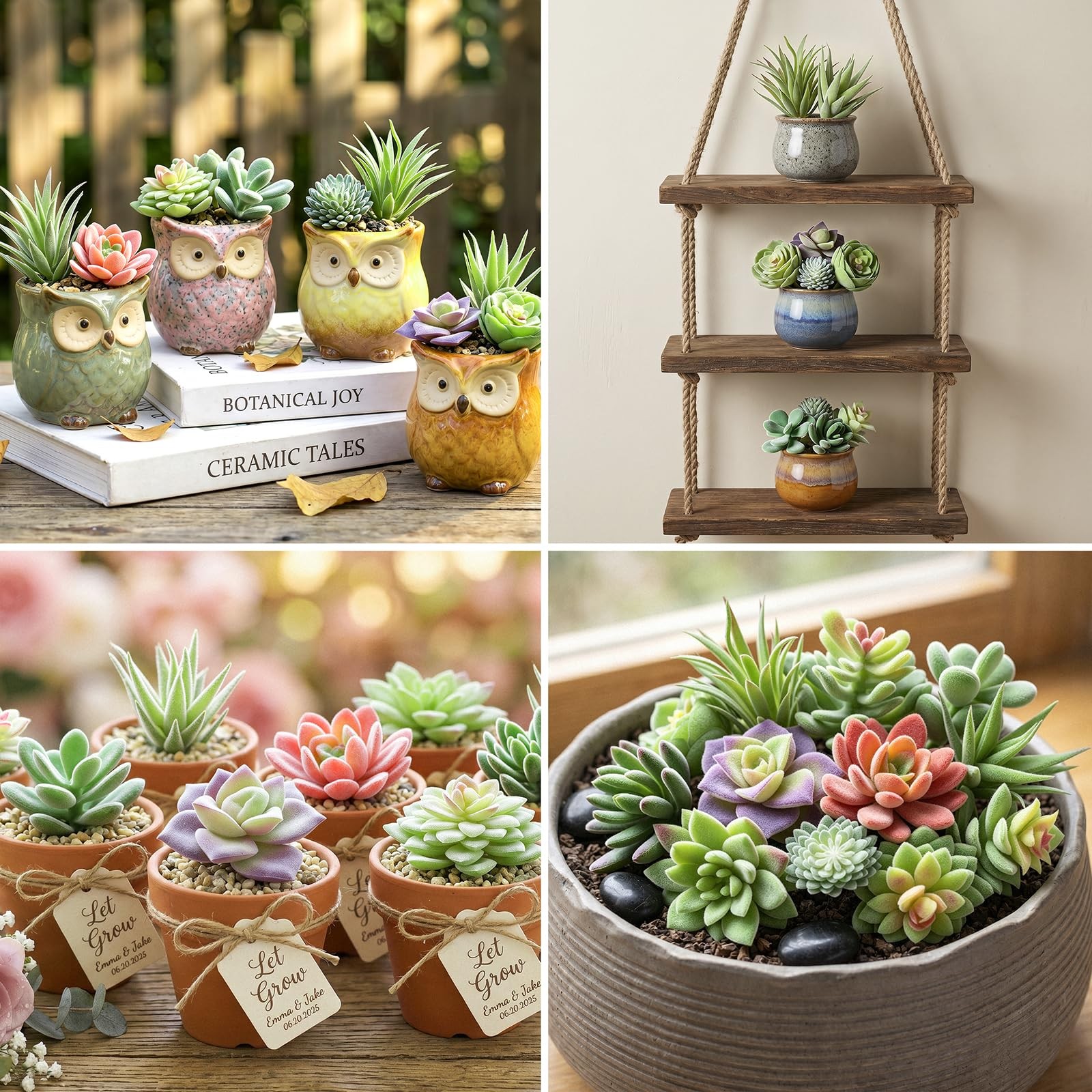 12 Pcs Artificial Succulents Mini Fake Plants Unpotted Faux Succulent for Cra…