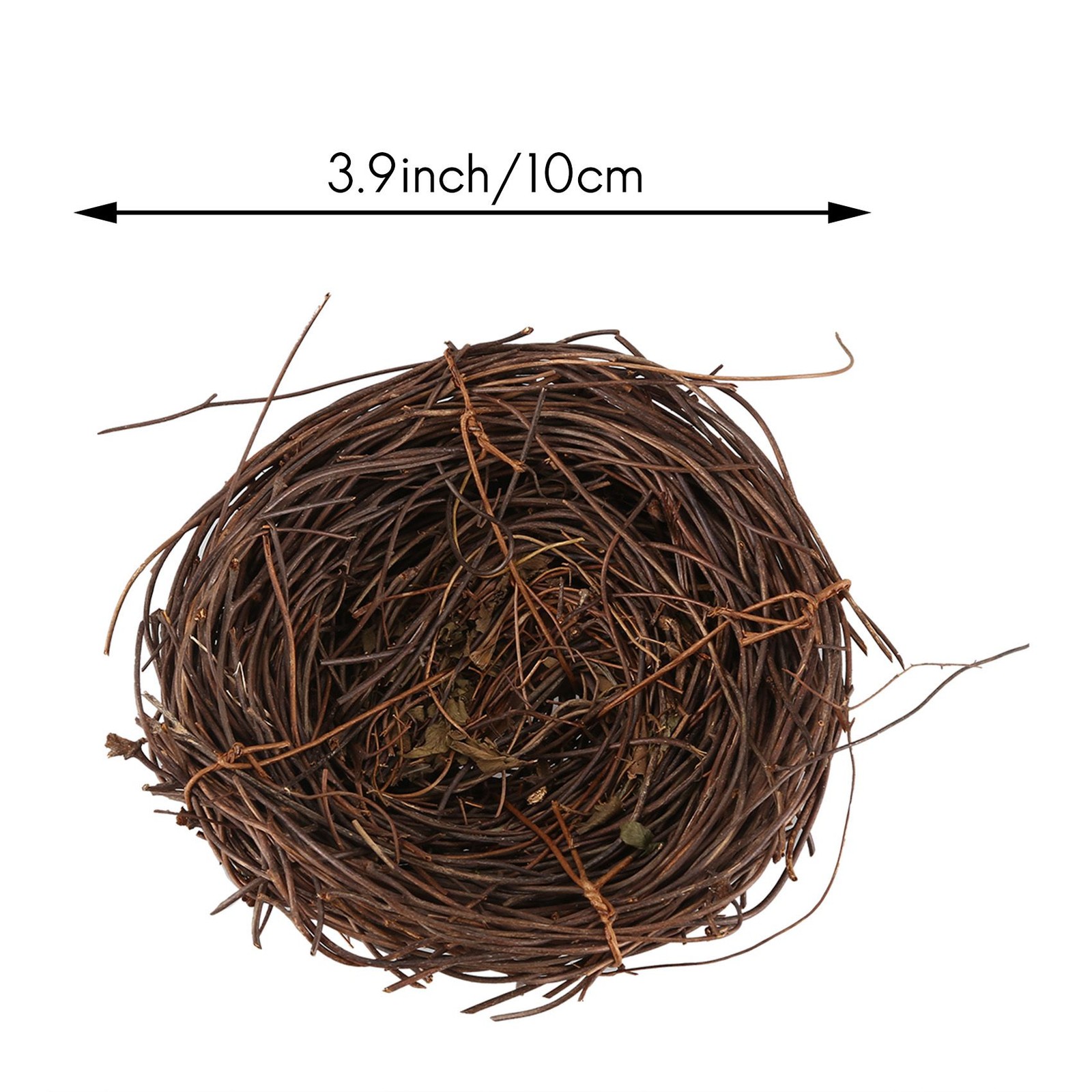Handmade Vine Bird Nest Home Nature Craft Holiday for Photo Garden9794