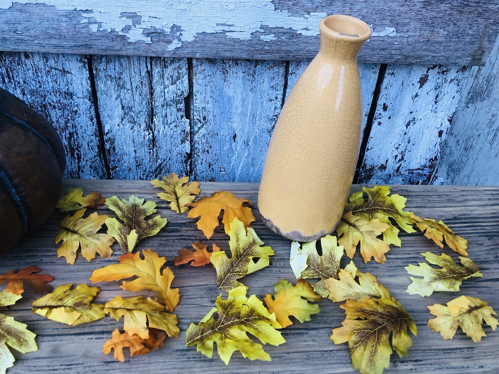 36 Sunny Ridge Oak Fall Leaves Autumn Artificial LOOSE in A BAG Wedding Decor