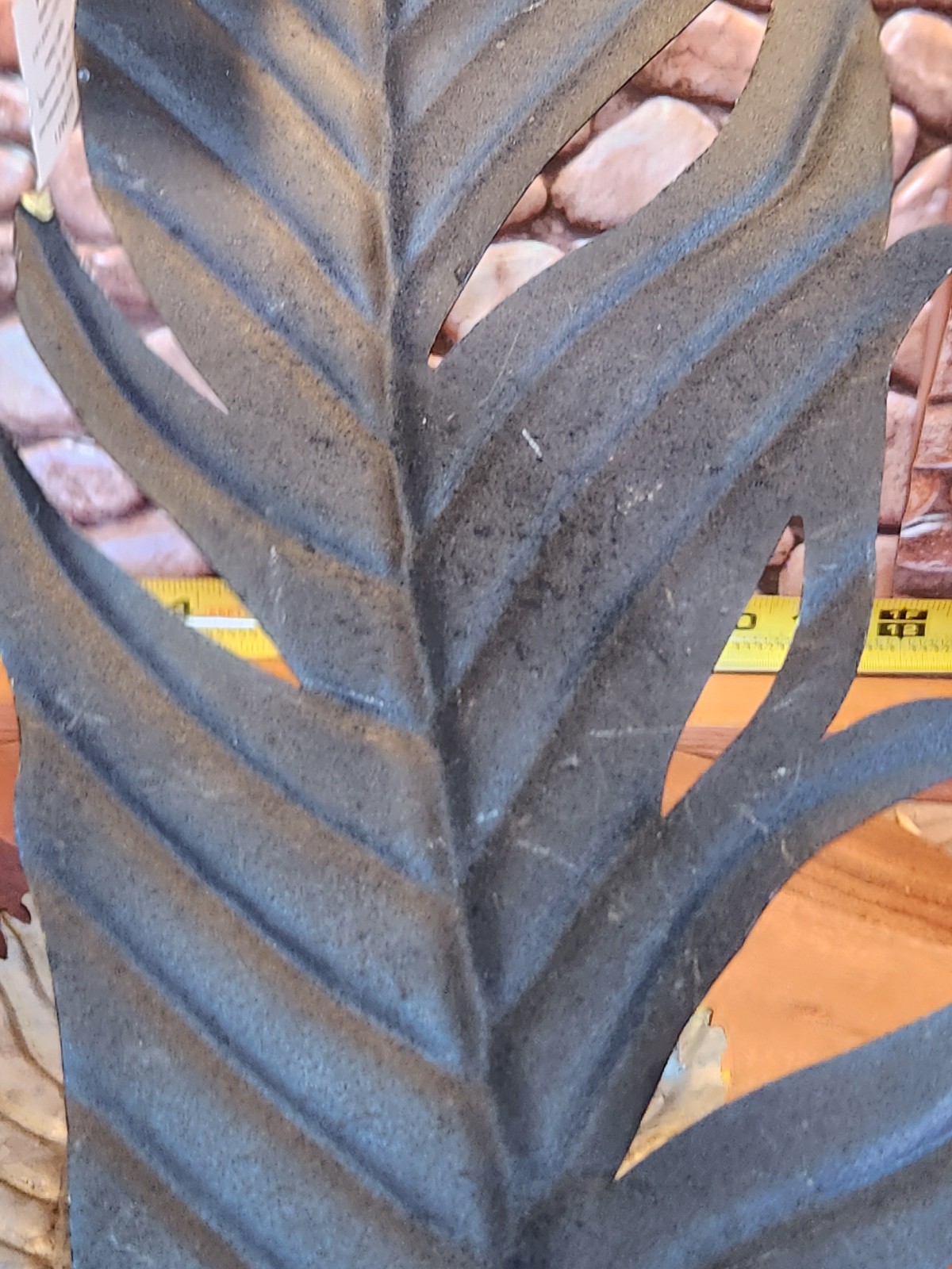 3 stamped steel LEAVES 27″ 15″ 14″ Wall Art NEW-Vintage STOCK-STEAMPUNK ART