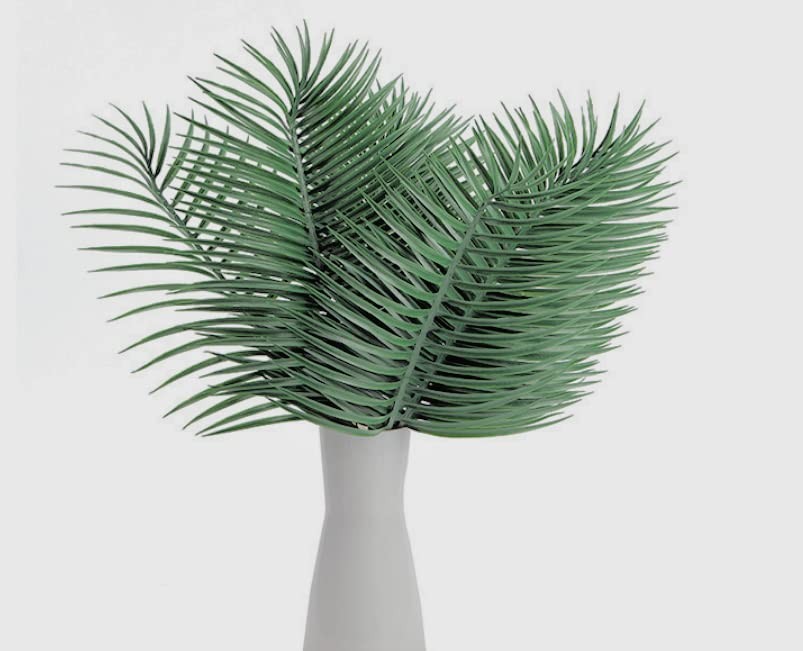 10 Pcs 22in Artificial Palm Leaves Plants with Stem,Faux Palm Fronds Tropical…