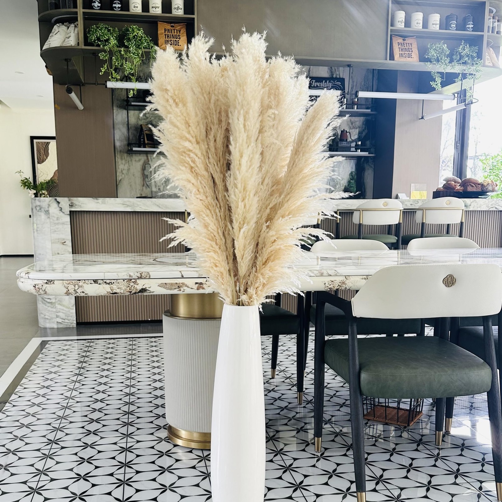 55″ inch Scarcity Natural Pampas Grass Decor Tall, pompas Grass, Tall Pampas …