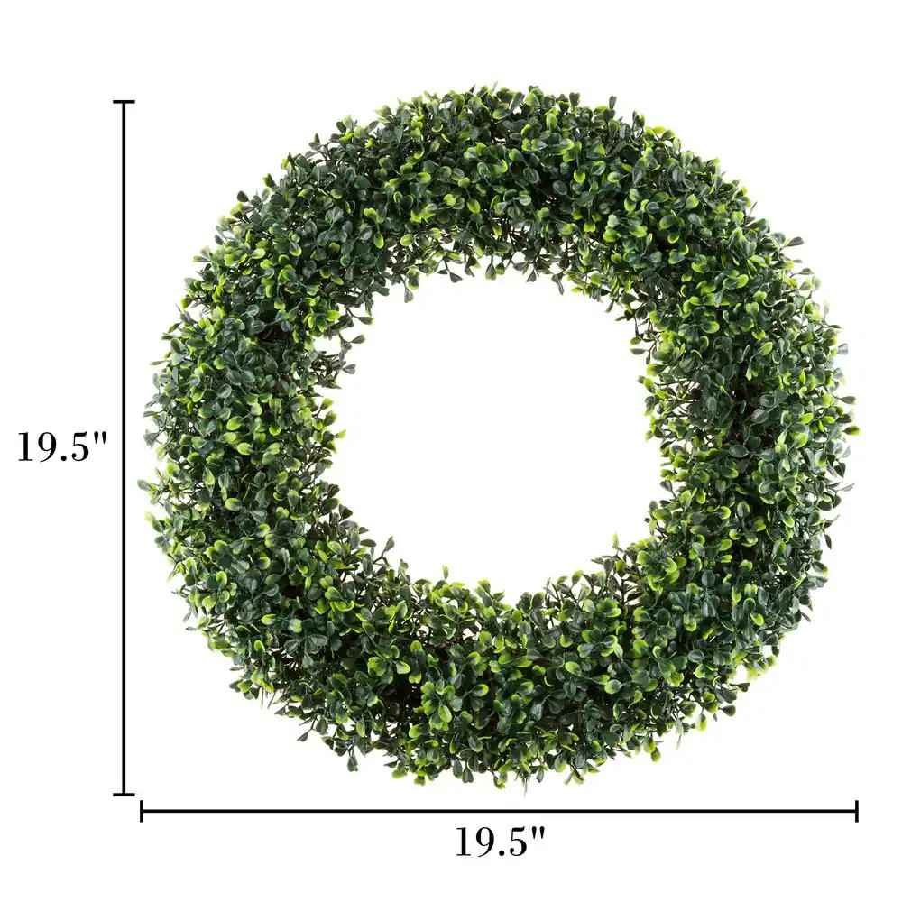 19.5 In. Artificial Boxwood Wreath