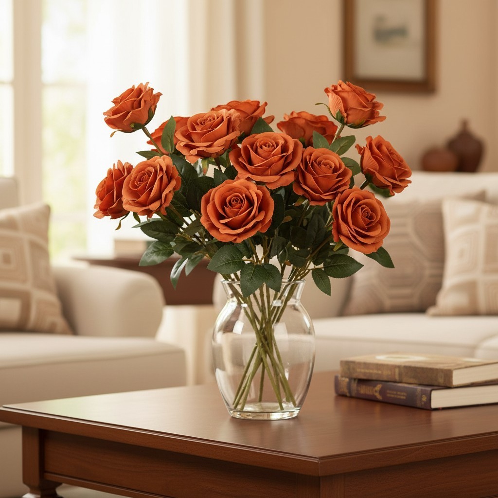 Beautiful 10pcs Non-Toxic Silk Roses for Stunning Home & Wedding Arrangements