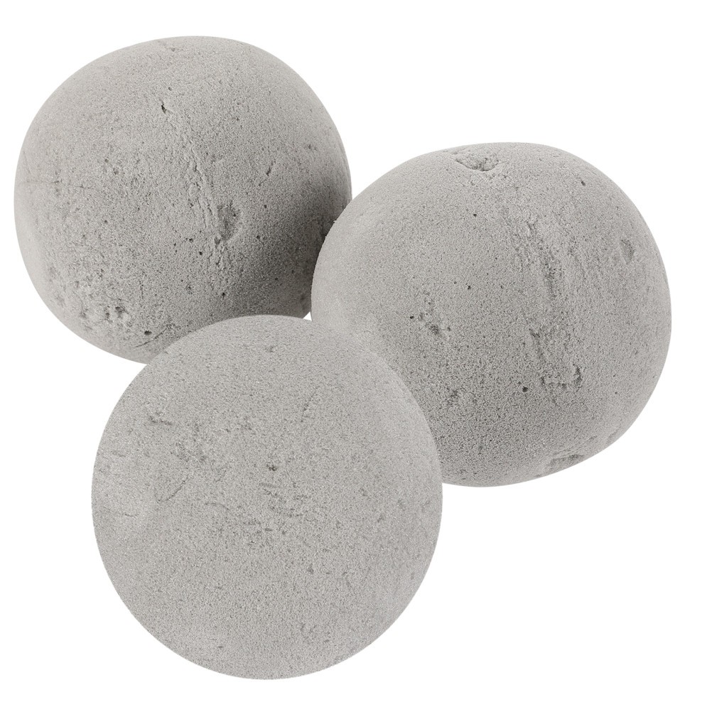 3 Pcs Dried Flower Ball Arrangement Mud Artificial Foam Base Arranging Dry