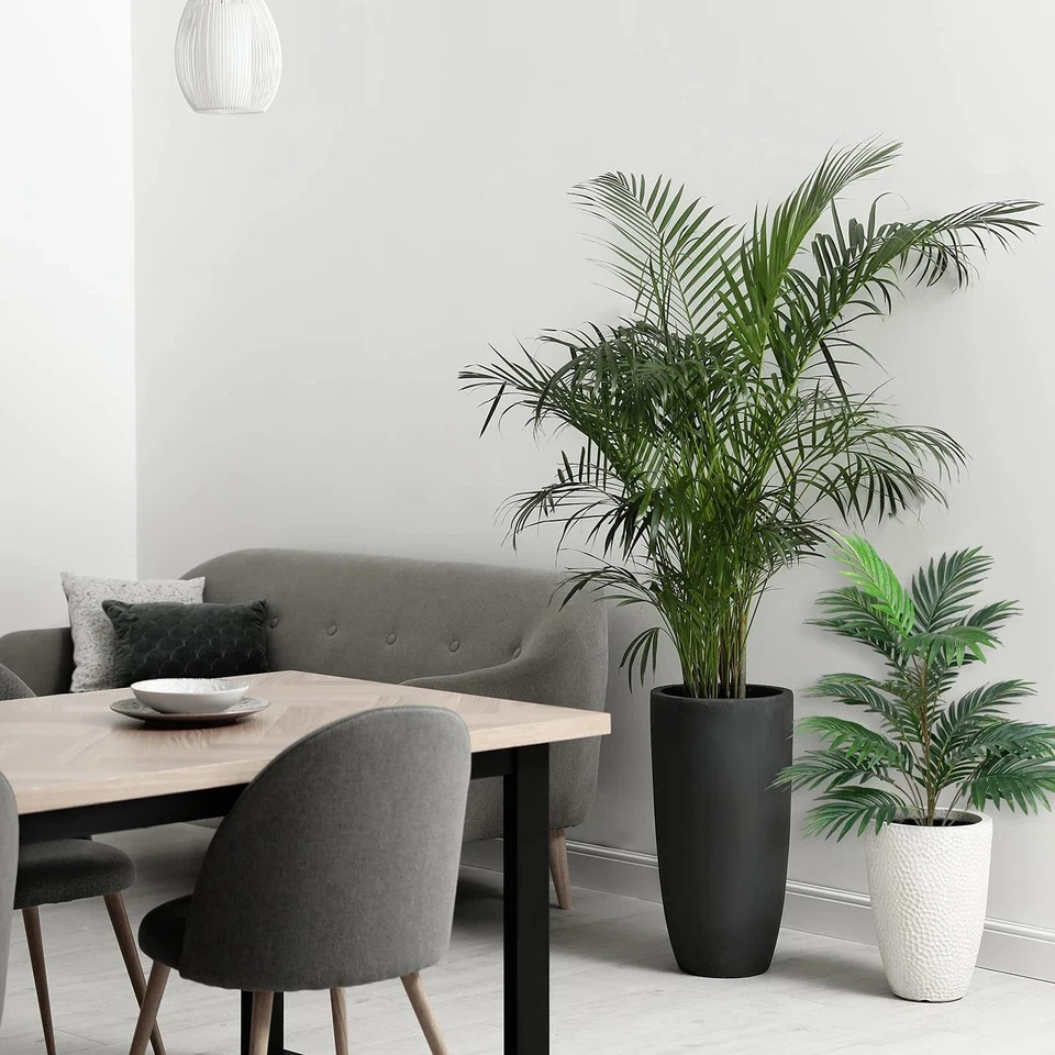 30 UV Resistant Artificial Palm Tree with Monstera Leaves for Tropical Decor