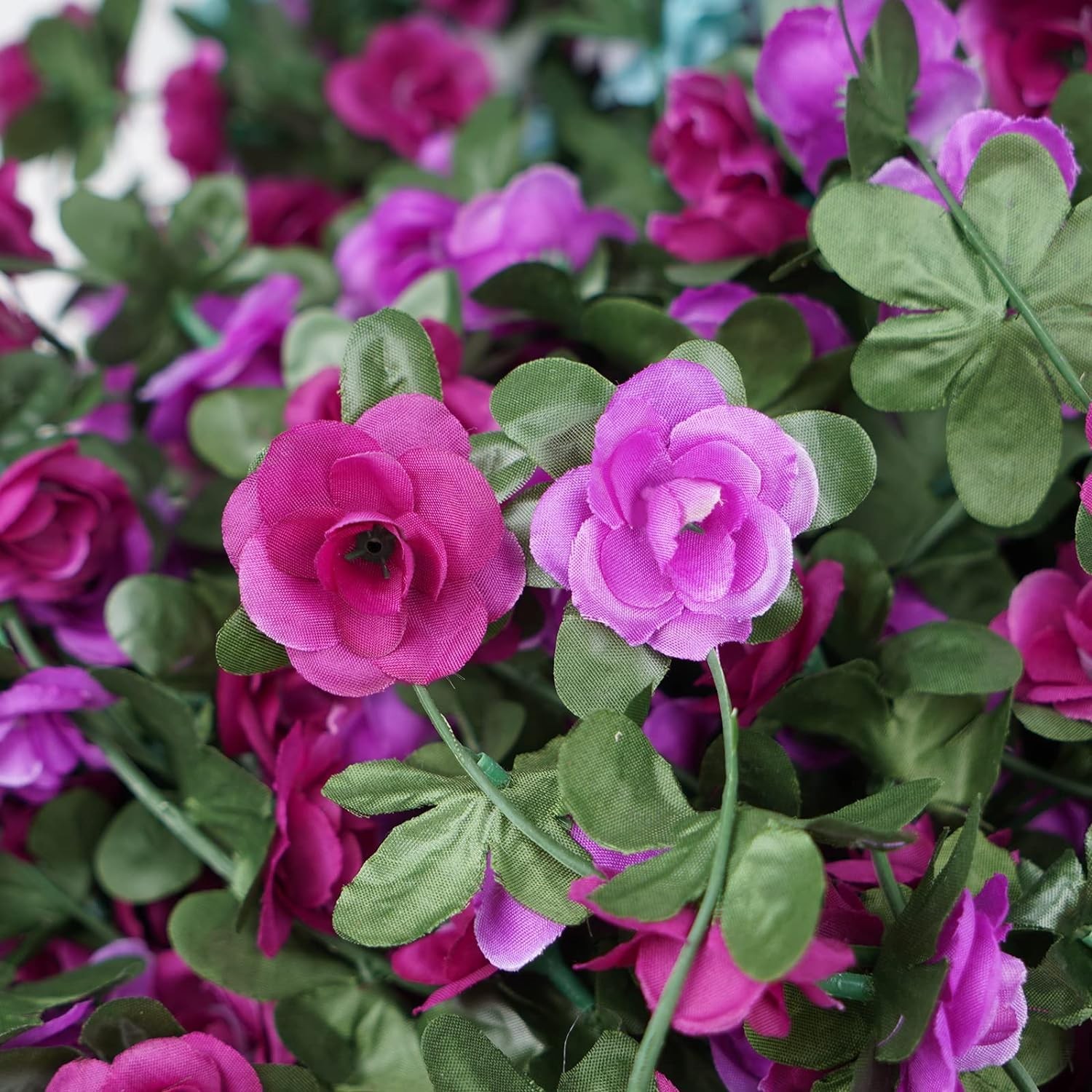 5Pcs 41Ft Flower Garland Artificial Rose Vines for Bedroom, Cute Fake Hanging…