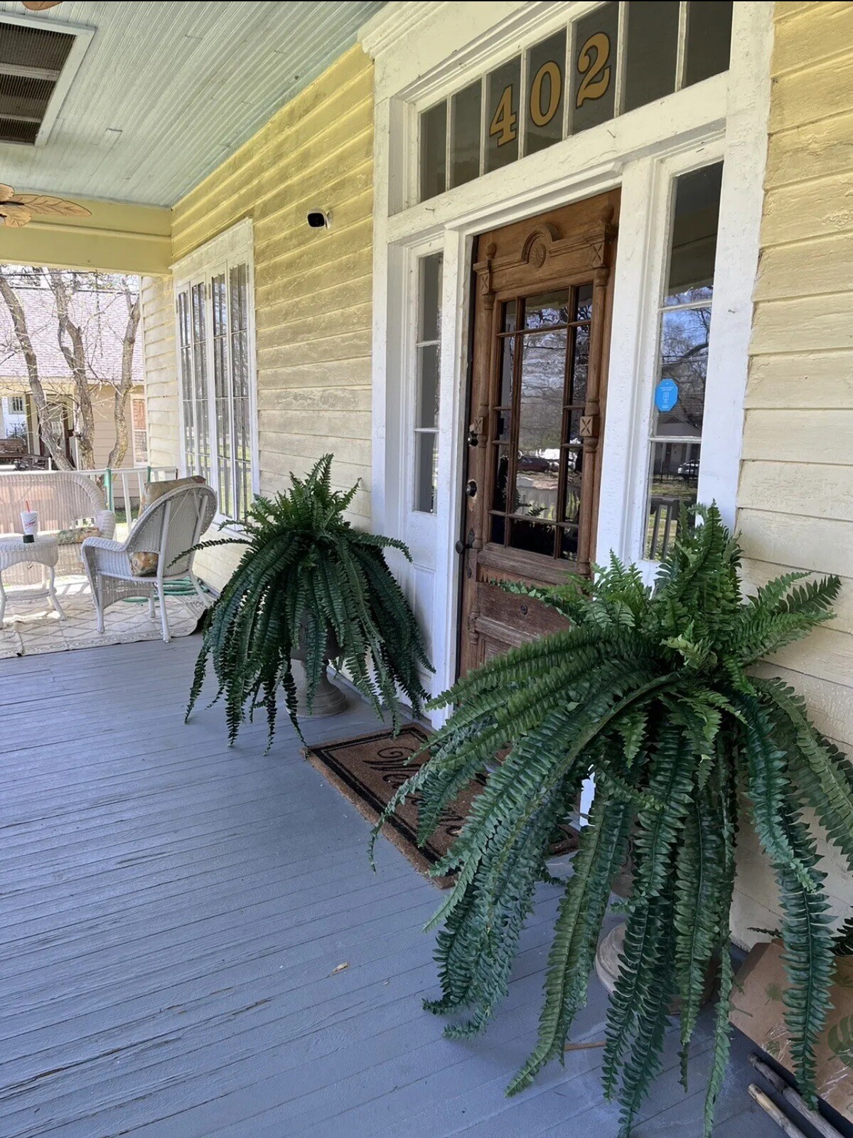 47” Boston Fern Large Artificial Bush Plant w/59 Lvs Home Decor. Retail $114