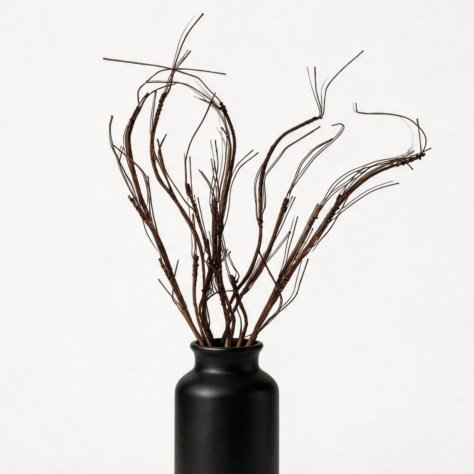 5 PCS Curly Willow Branches 28 Inch, Bendable Artificial Dried Twigs Fake Vin…