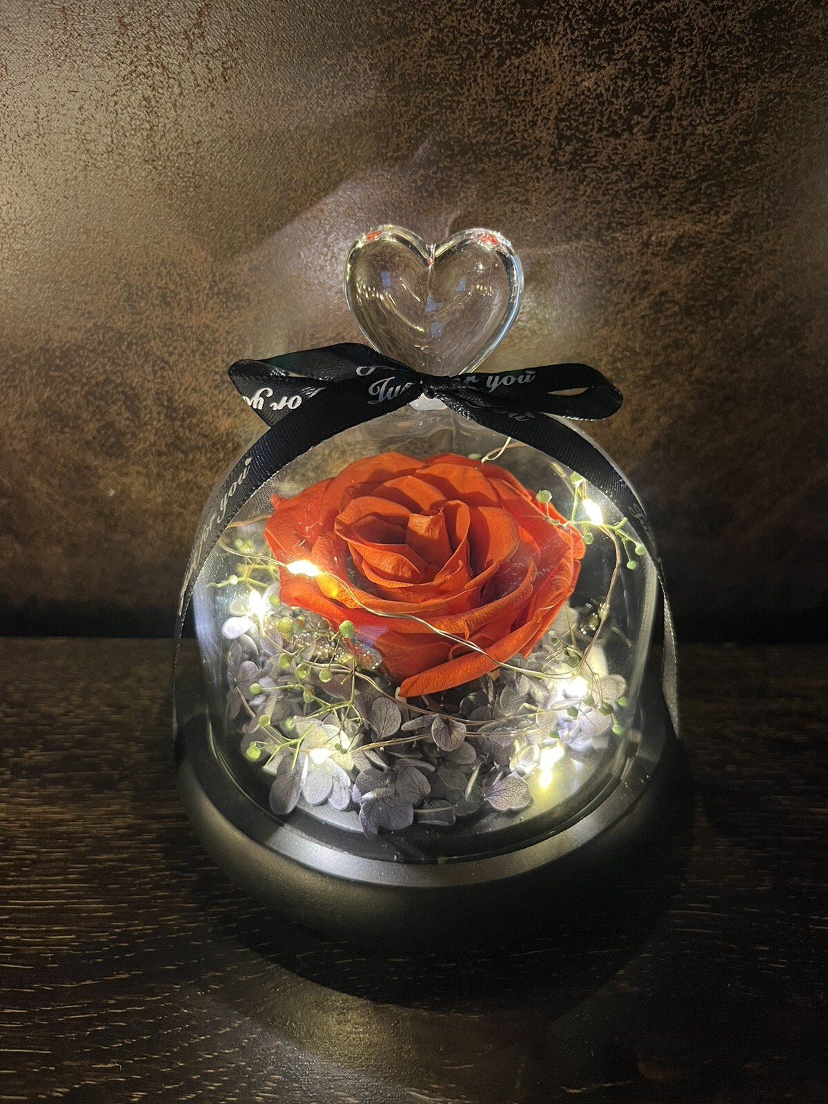 Eternal Rose flower Preserved rose everlasting rose flower gift with Led Light