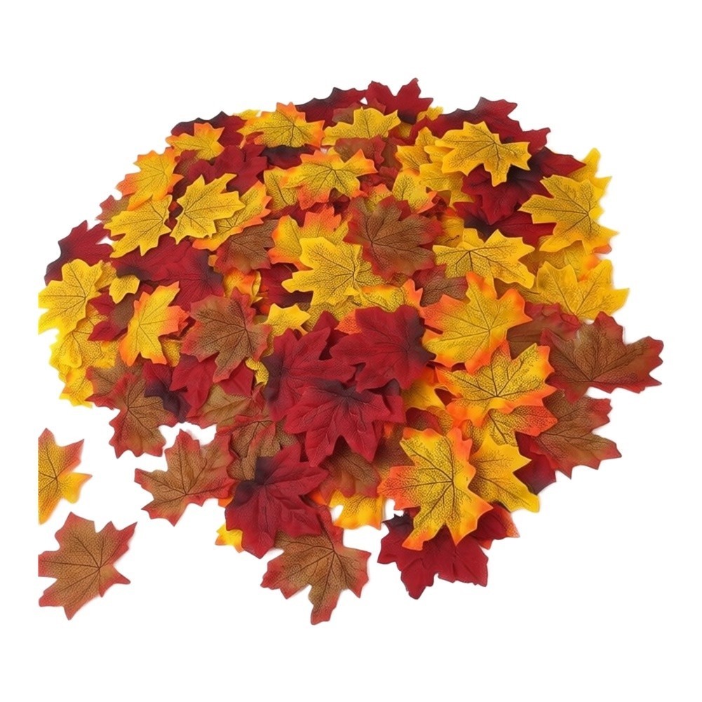 Crafting Supplies Maple Leaves Plastic Mixed Color 8 7cm 300 or 400 PCS