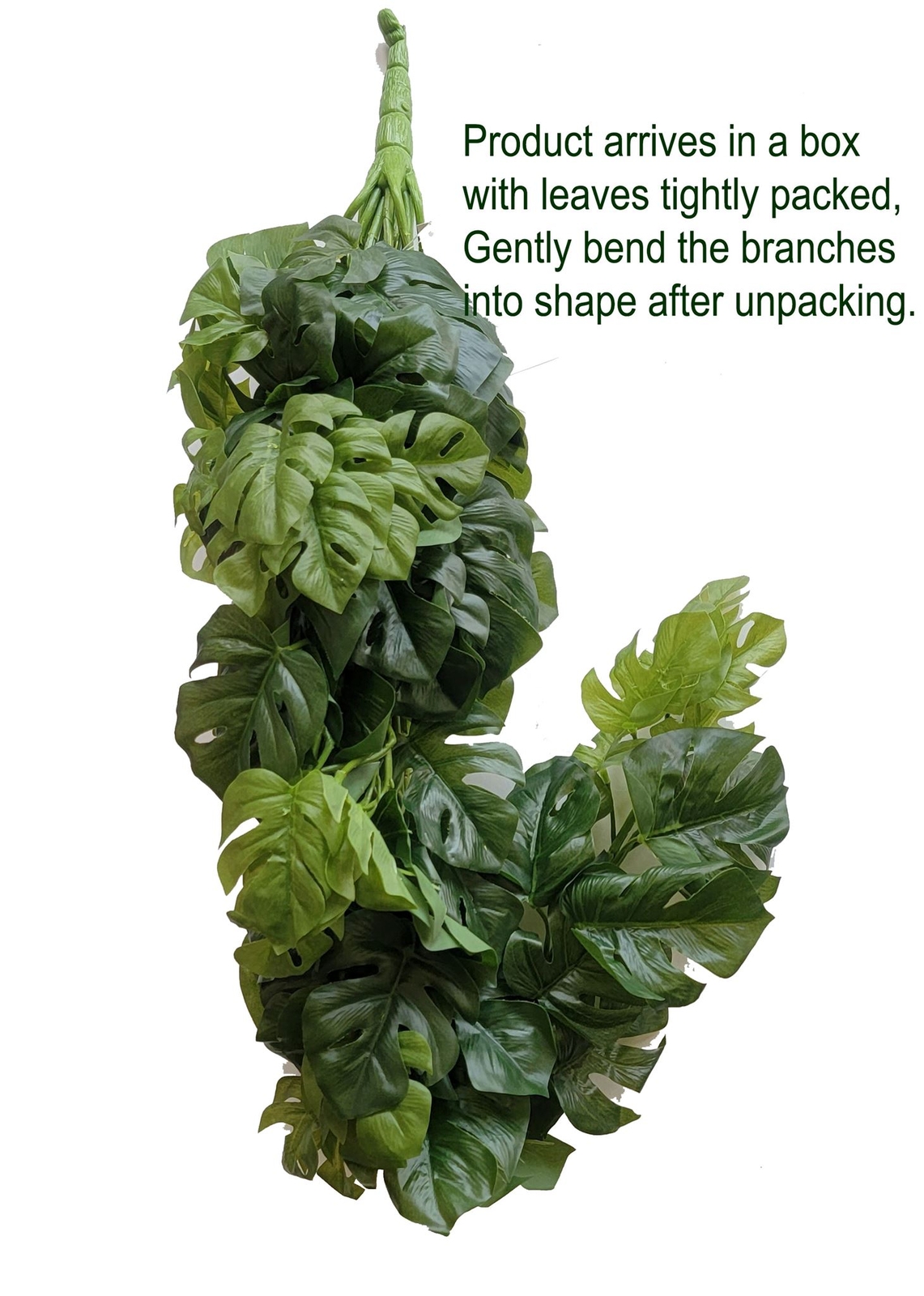Greenery Hanging bush, real touch split philo leaf, 31″H