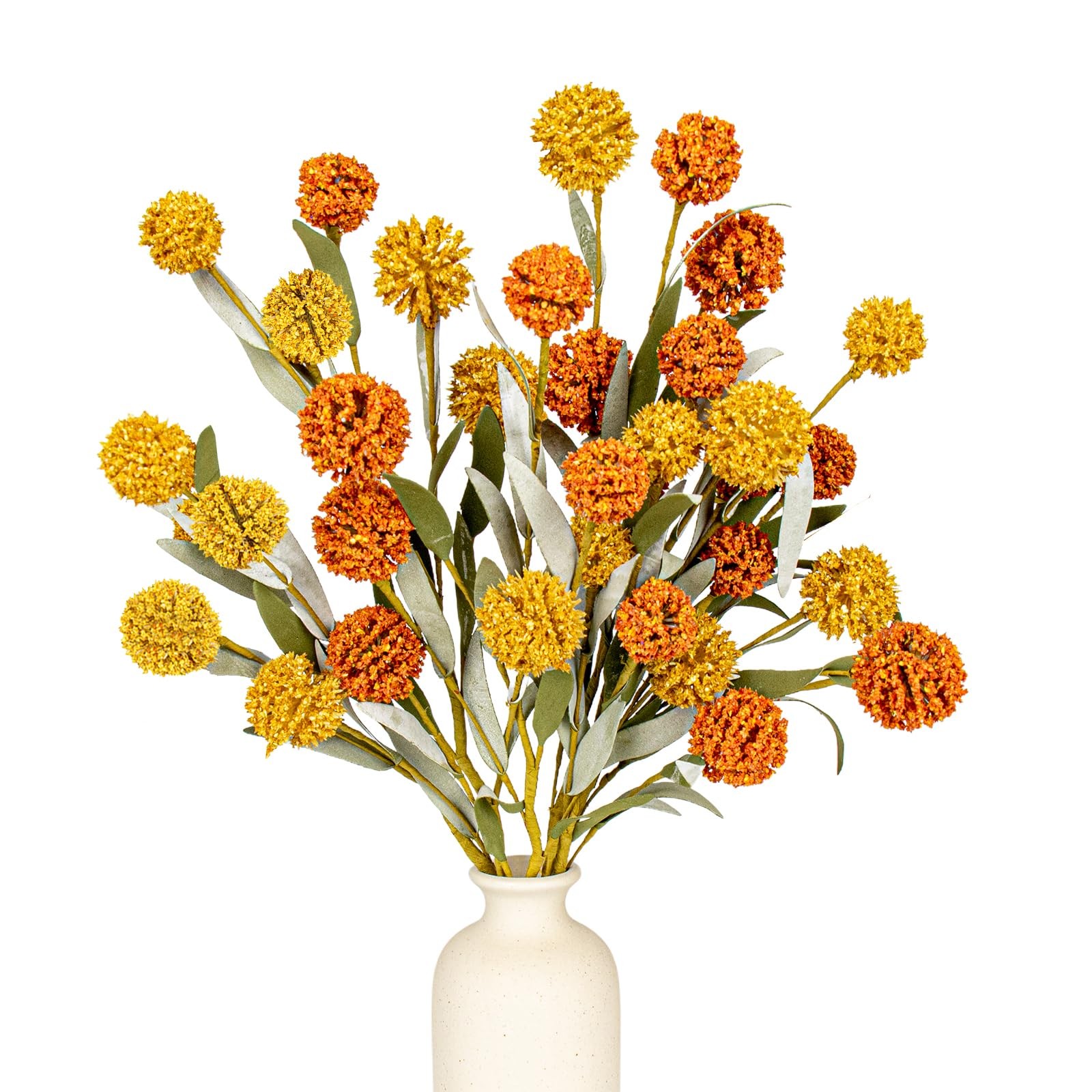 6 PCs Artifical Fall Flowers 17 Inches Fall Floral Picks Faux Autumn Branches…