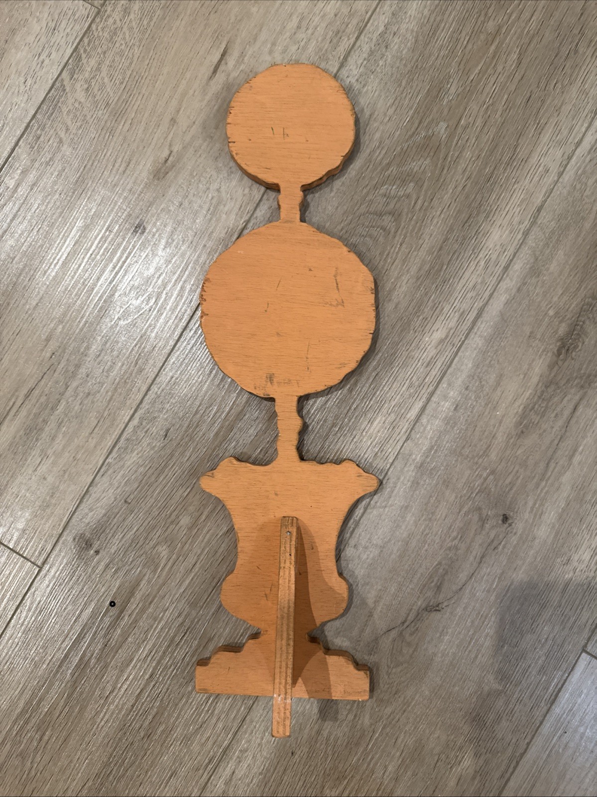 “Wooden Hand-Painted Topiary Stand”
