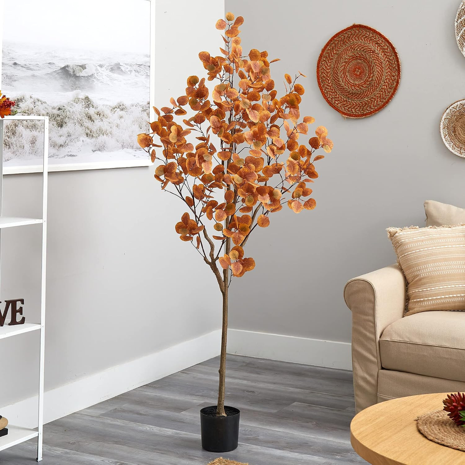 6Ft. Autumn Eucalyptus Artificial Tree