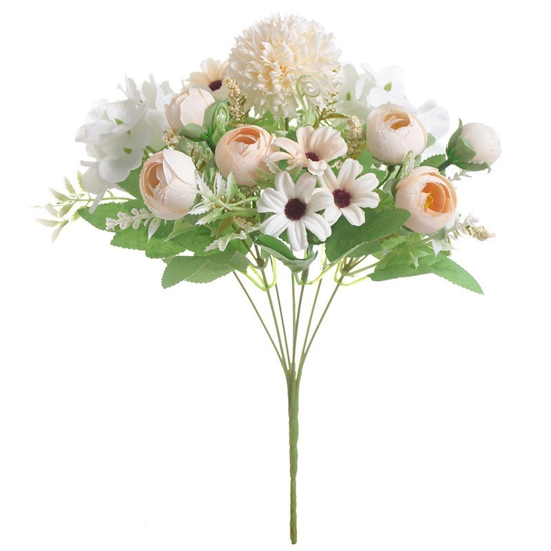 Silk Peony Artificial Fake Flowers Bunch Bouquet Home Wedding Party Decor
