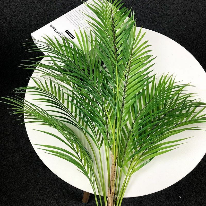 Tropical Palm Leaves Tree Plant Large Artificial Green Home Garden Decoration