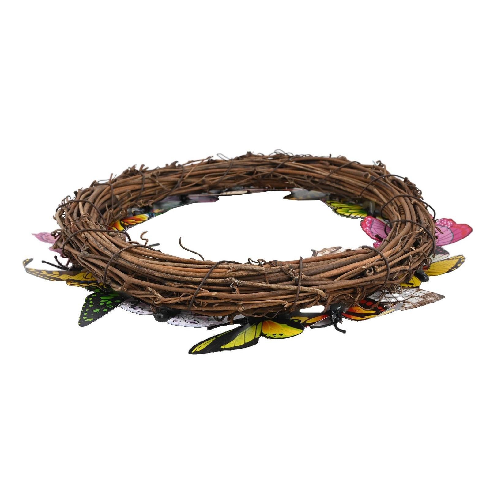 Artificial Wreath Butterfly Wreath Butterfly Wreath Excellent Decoration Spring