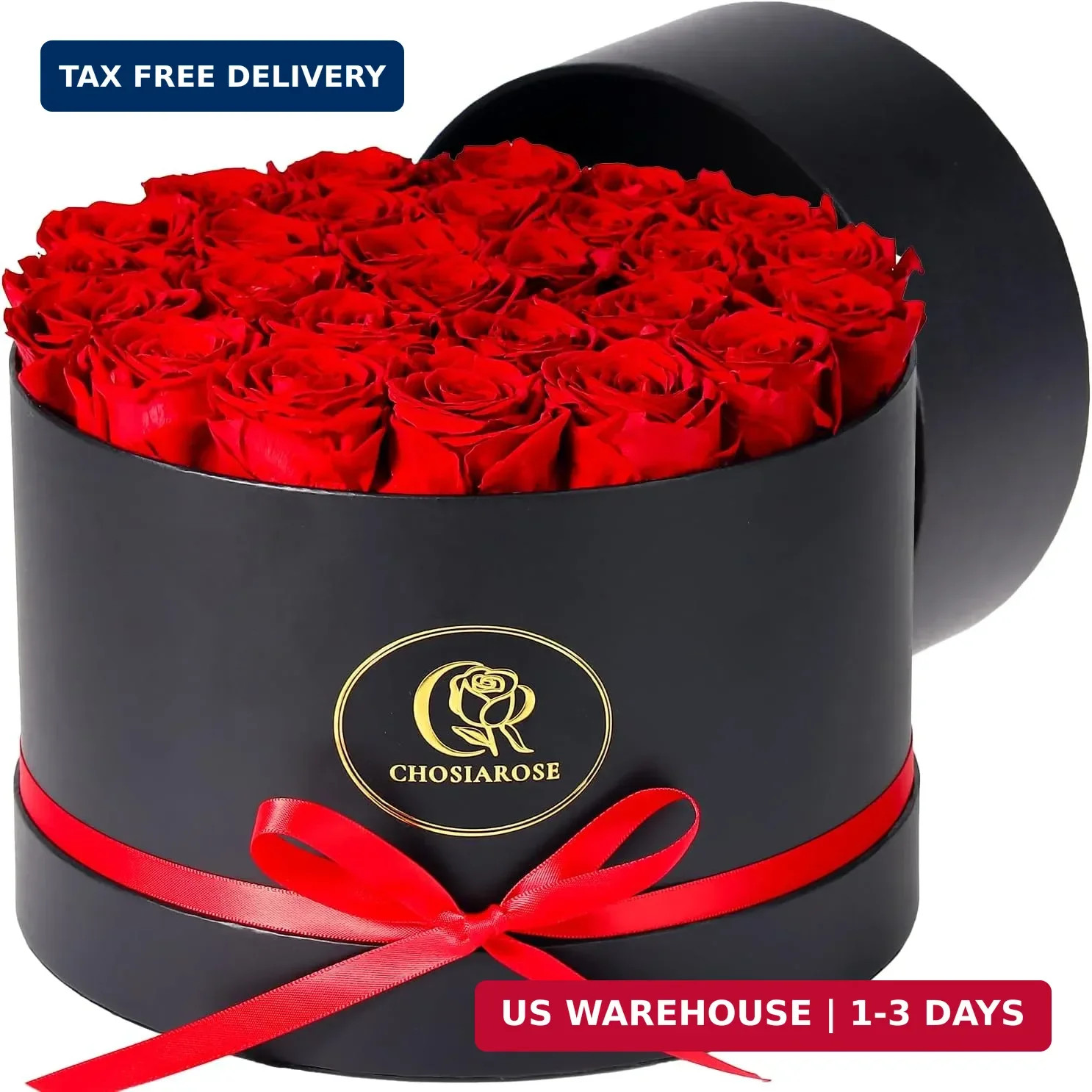Flowers Forever Preserved Roses – 27 Preserved Flowers for Delivery Women Birthd