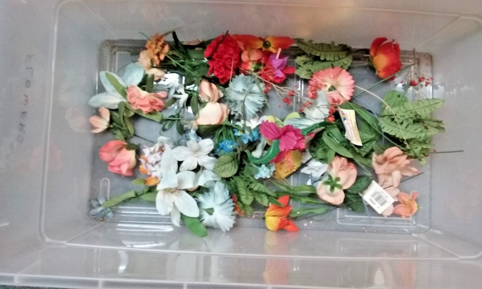 Artificial Flowers Group Realistic Fake Colorful Summer Flowers with Stems NWT