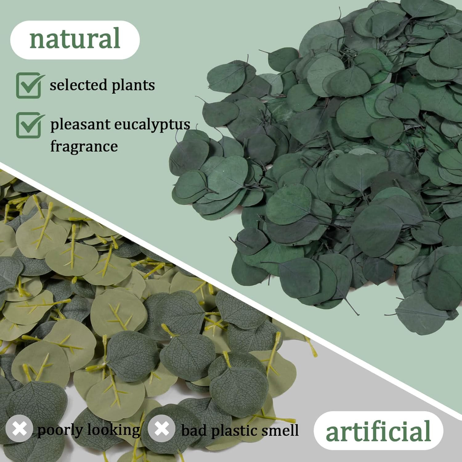 300PCS+ Real Eucalyptus Leaves for Shower – Dried Eucalyptus Leaves for Shower