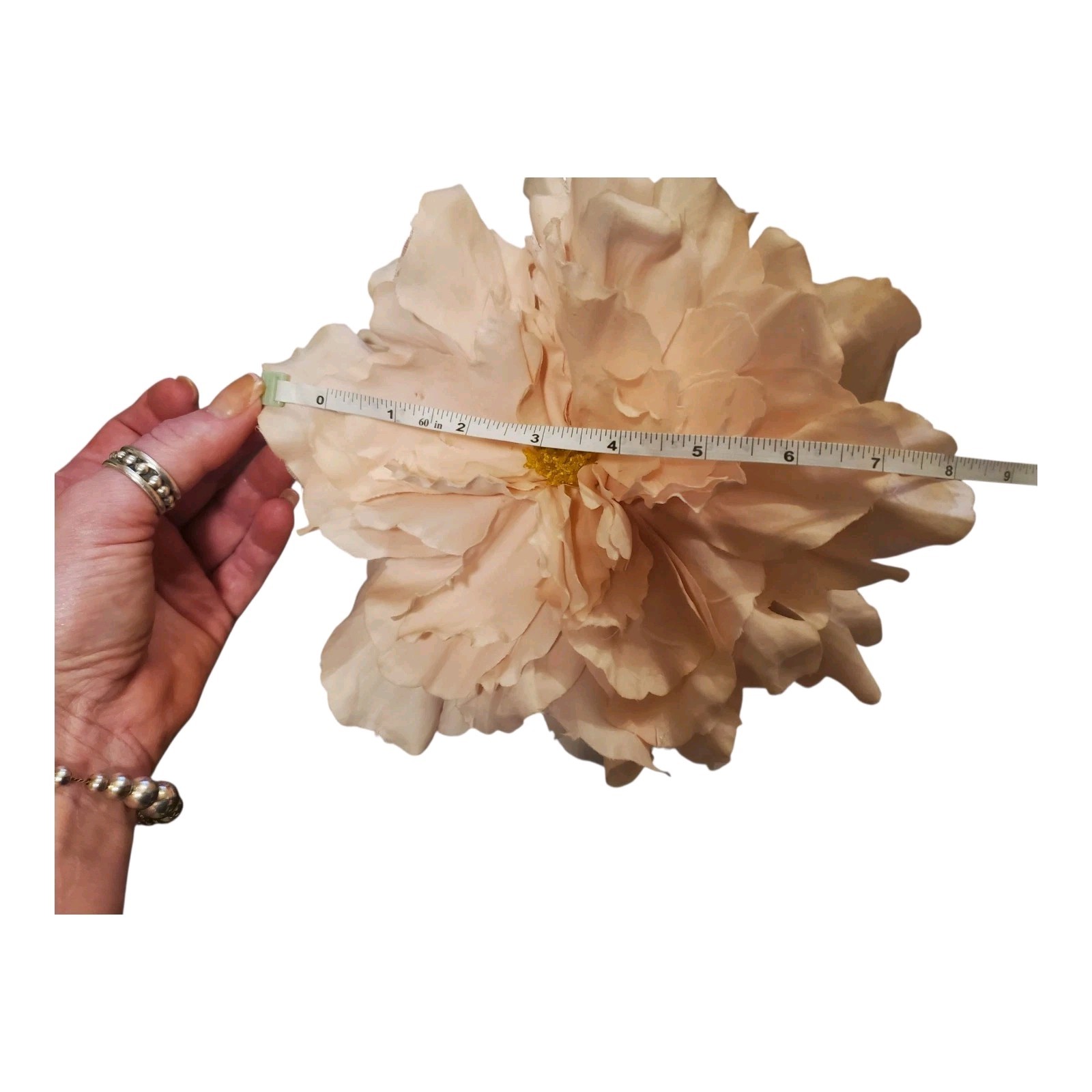 PINK Peonies Artificial Flowers Heads 8.15 Inch Silk? Peony Fake Flower Clip
